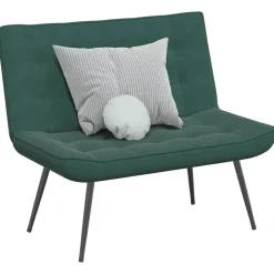 vidaXL Bancos-Banco de terciopelo 110x74x84 cm