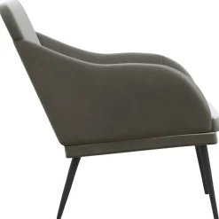 vidaXL Banco de terciopelo 110x76x80 cm Gris oscuro Online