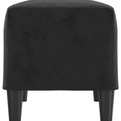 vidaXL Banco de terciopelo 70x35x41 cm Negro Clearance