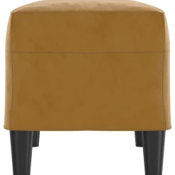 vidaXL Bancos-Banco de terciopelo marrón 70x35x41 cm
