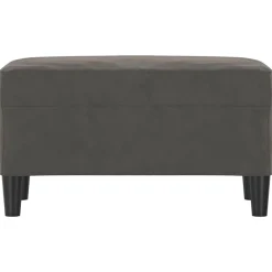vidaXL Banco de terciopelo 70x35x41 cm Gris oscuro