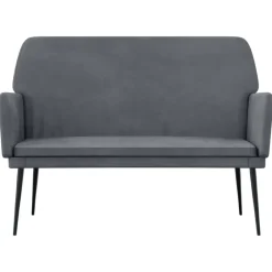 vidaXL Bancos-Banco de terciopelo 108x79x79 cm