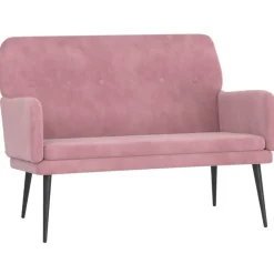 vidaXL Bancos-Banco de terciopelo 108x79x79 cm