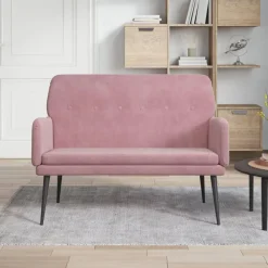 vidaXL Bancos-Banco de terciopelo 108x79x79 cm