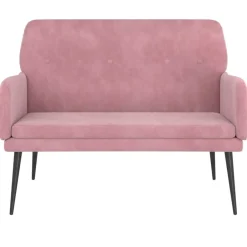vidaXL Bancos-Banco de terciopelo 108x79x79 cm