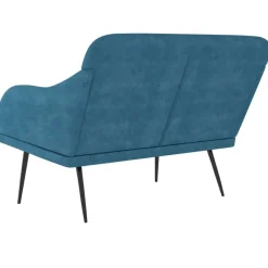 vidaXL Banco de terciopelo 110x76x80 cm Azul Sale