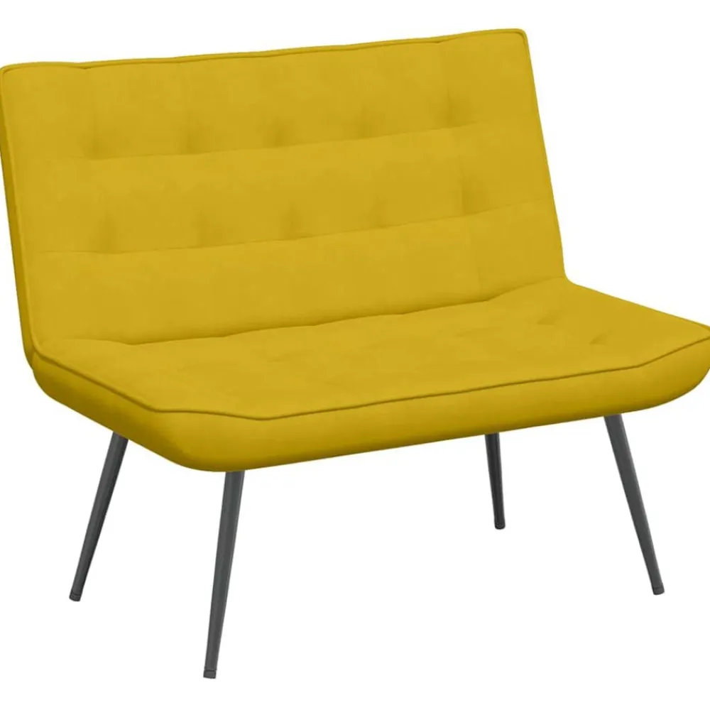 vidaXL Bancos-Banco de terciopelo 110x74x84 cm