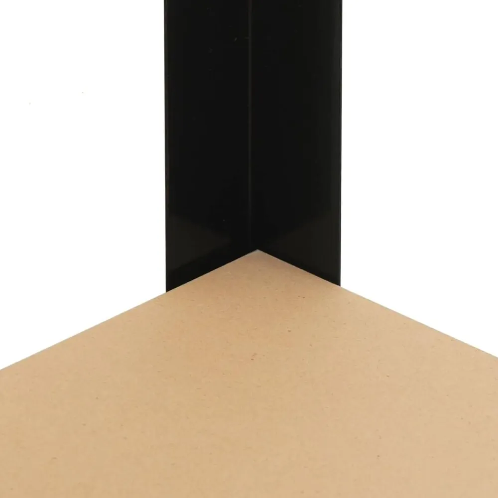 vidaXL Banco de trabajo con estante Negro 115 x 55 x 91 cm Discount