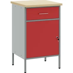 vidaXL Accesorios De Bricolaje-Banco de trabajo con cajón y Gris 50 x 55 x 85 cm