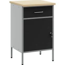 vidaXL Accesorios De Bricolaje-Banco de trabajo con cajón y Gris 50 x 55 x 85 cm