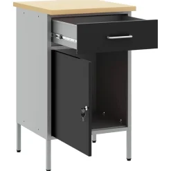 vidaXL Accesorios De Bricolaje-Banco de trabajo con cajón y Gris 50 x 55 x 85 cm