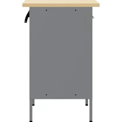 vidaXL Accesorios De Bricolaje-Banco de trabajo con cajón y Gris 50 x 55 x 85 cm