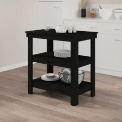 vidaXL Accesorios De Bricolaje-Banco de trabajo de madera maciza de pino 78,5x50x80 cm