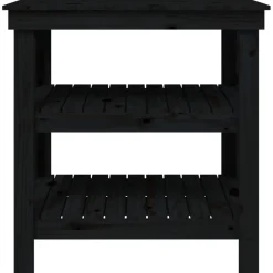 vidaXL Accesorios De Bricolaje-Banco de trabajo de madera maciza de pino 78,5x50x80 cm