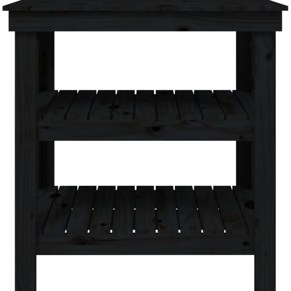 vidaXL Accesorios De Bricolaje-Banco de trabajo de madera maciza de pino 78,5x50x80 cm