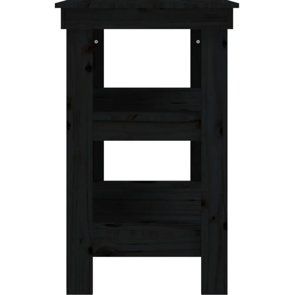 vidaXL Accesorios De Bricolaje-Banco de trabajo de madera maciza de pino 78,5x50x80 cm