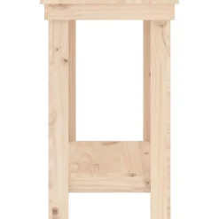 vidaXL Banco de trabajo de madera maciza de pino 80x50x80 cm Natural Sale