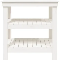 vidaXL Accesorios De Bricolaje-Banco de trabajo de madera maciza de pino 78,5x50x80 cm