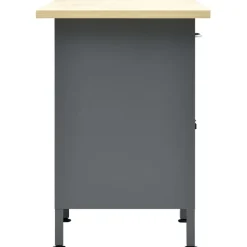 vidaXL Accesorios De Bricolaje-Banco de trabajo de acero negro 160x60x85 cm