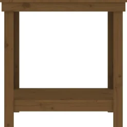 vidaXL Banco de trabajo madera maciza de pino marrón miel 80x50x80 cm Marrón miel Sale