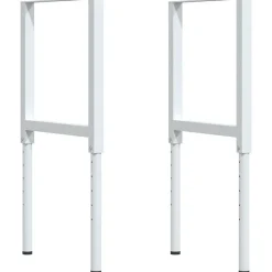 vidaXL Accesorios De Bricolaje-Banco de trabajo madera roble marrón oscuro 80x60x(71,5-98) cm