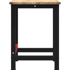 vidaXL Accesorios De Bricolaje-Banco de trabajo madera maciza de roble 100x60x81,5 cm