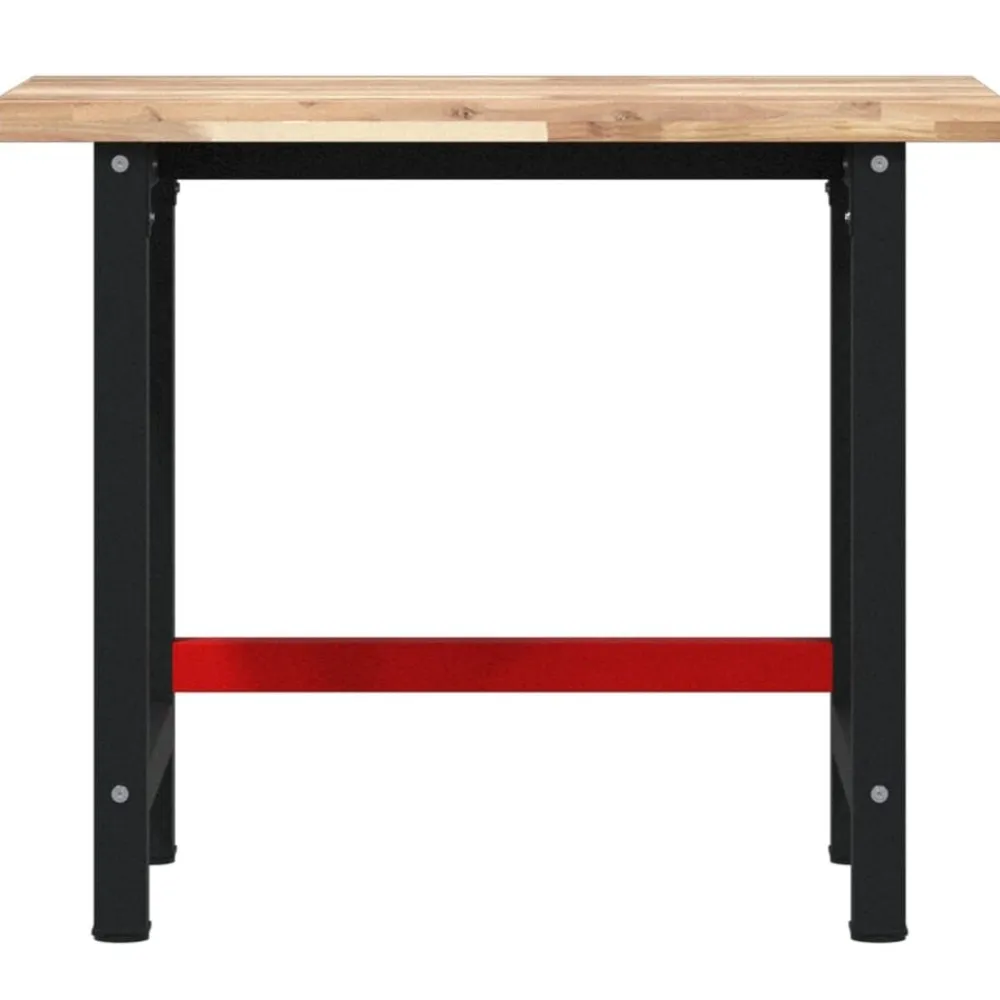 vidaXL Accesorios De Bricolaje-Banco de trabajo madera maciza acacia rectangular 100x60x83 cm