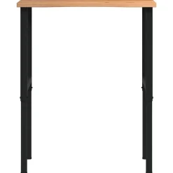vidaXL Banco de trabajo madera roble marrón claro 80x60x(71,5-98) cm negro y marrón claro Online