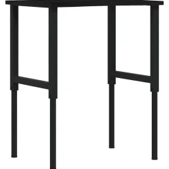 vidaXL Banco de trabajo madera roble marrón oscuro 80x60x(71,5-98) cm negro y marr&oacute;n oscuro