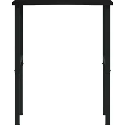 vidaXL Banco de trabajo madera roble marrón oscuro 80x60x(71,5-98) cm negro y marr&oacute;n oscuro