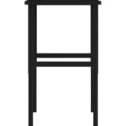 vidaXL Banco de trabajo madera roble marrón oscuro 80x60x(71,5-98) cm negro y marr&oacute;n oscuro