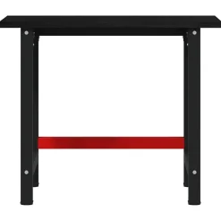vidaXL Banco de trabajo madera de roble marrón oscuro 100x60x81,5 cm Marr&oacute;n oscuro Clearance