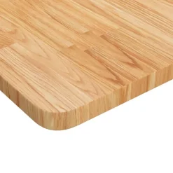 vidaXL Banco de trabajo rectangular madera maciza 100x60x(71,5-98) cm marrón claro y negro Best