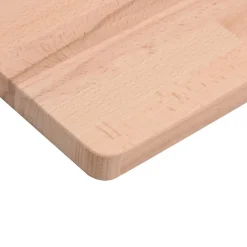 vidaXL Banco de trabajo rectangular madera maciza 100x60x(71,5-98) cm Marr&oacute;n y blanco Discount