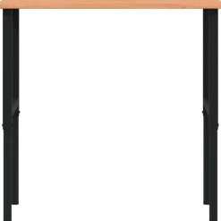 vidaXL Accesorios De Bricolaje-Banco de trabajo rectangular madera maciza 100x60x(71,5-98) cm