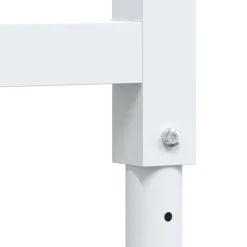 vidaXL Banco de trabajo rectangular madera maciza 80x60x(73-99,5) cm Marr&oacute;n y blanco Clearance