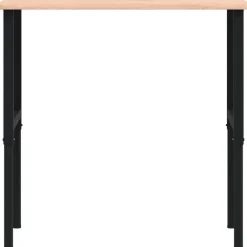 vidaXL Accesorios De Bricolaje-Banco de trabajo rectangular madera maciza 100x60x(71,5-98) cm