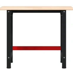 vidaXL Accesorios De Bricolaje-Banco de trabajo rectangular madera maciza roble 100x60x81,5 cm