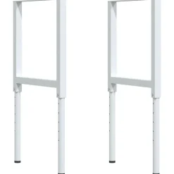 vidaXL Accesorios De Bricolaje-Banco de trabajo rectangular madera maciza 100x60x(71,5-98) cm