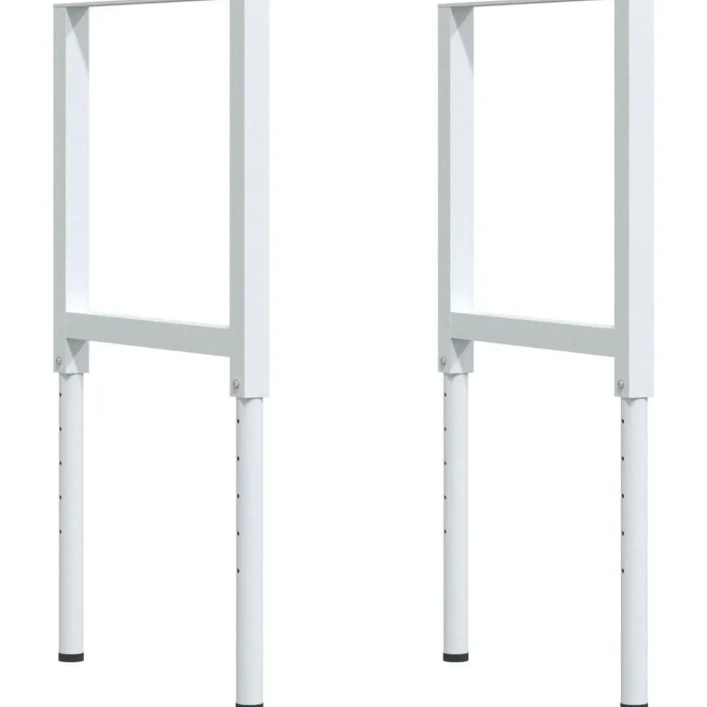 vidaXL Accesorios De Bricolaje-Banco de trabajo rectangular madera maciza 100x60x(71,5-98) cm