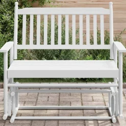 vidaXL Sillas-Banco deslizante madera maciza de álamo 118x70x104,5 cm