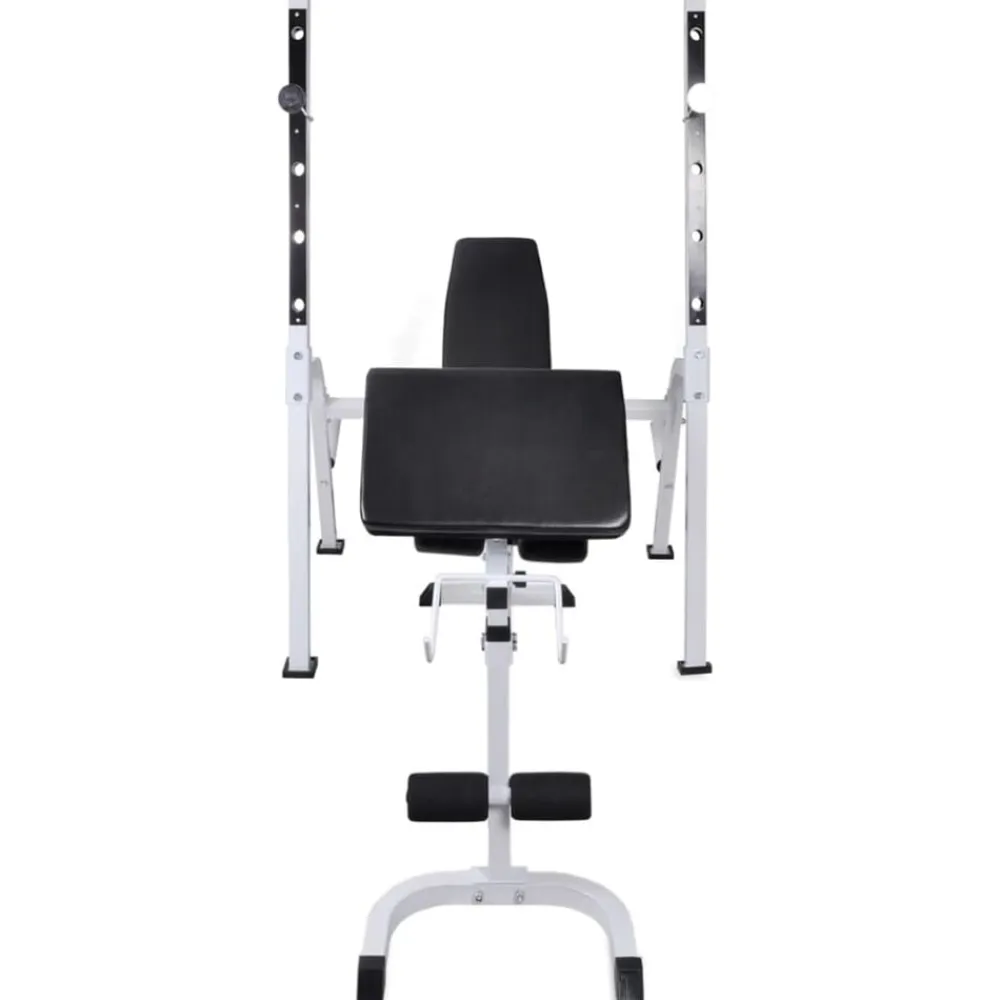 vidaXL Banco ejercicios con soporte pesas, pesas y mancuernas 120 kg Best