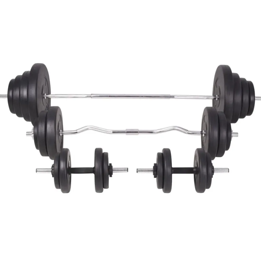 vidaXL Banco ejercicios con soporte pesas, pesas y mancuernas 120 kg Best
