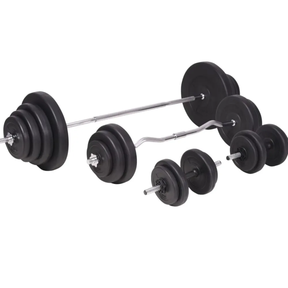 vidaXL Banco ejercicios con soporte pesas, pesas y mancuernas 120 kg Best
