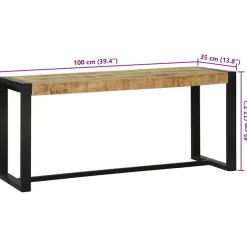 vidaXL Banco Madera de mango maciza Online