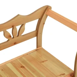 vidaXL Bancos-Banco madera maciza de abeto 107x45x75,5 cm
