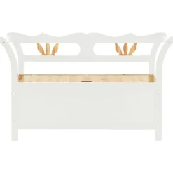 vidaXL Banco madera maciza abeto blanco 107x45x75,5 cm Blanco y marr&oacute;n Hot