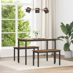 vidaXL Banco Madera vieja 80 x 35 x 45 cm Madera de ingeniería Madera envejecida Best