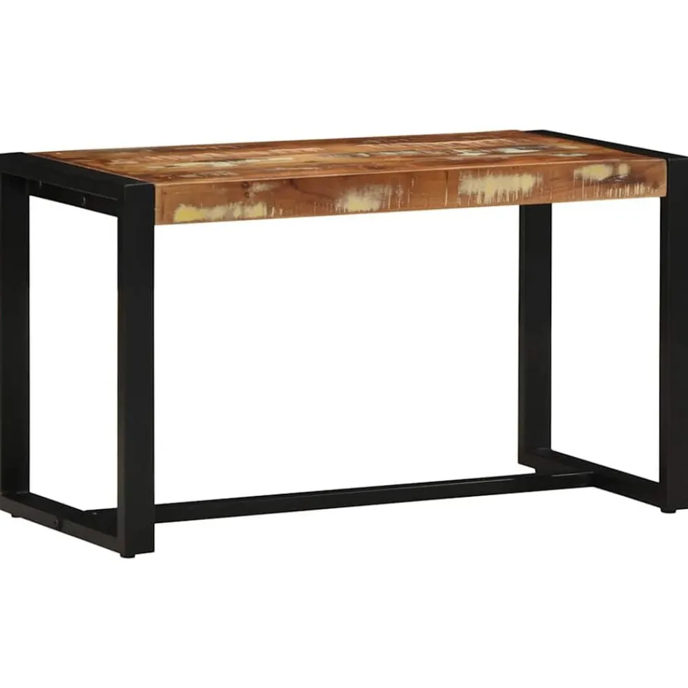 vidaXL Bancos-Banco Multicolor 80x35x45 cm Madera Maciza Reciclada