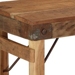 vidaXL Bancos-Banco Natural 110 x 35 x 46 cm Madera Vieja Recuperada